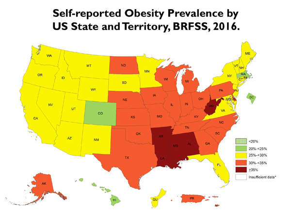 2016 CDC Obesity Data